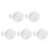 5Pcs Portable Mini Washing Machine White Smart Washer for Travel Use 3