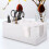 White Acrylic Coffee Condiment Organizer for Kitchen and Cafe 5