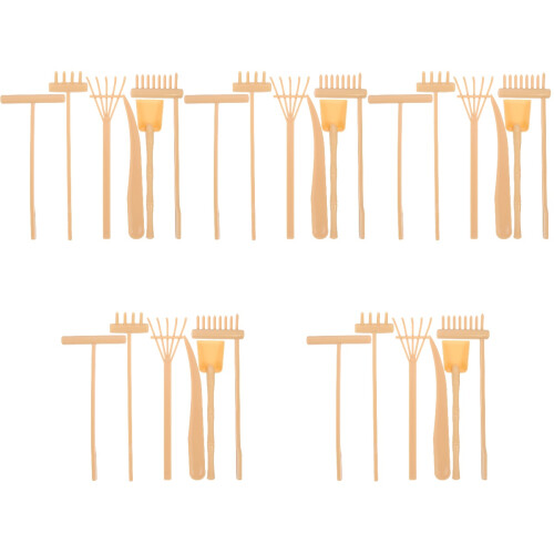 30Pcs Zen Garden Rake Tools Khaki for Desk Sand Tray Relaxation 2