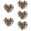 250Pcs Golden Decorative Cat Eyes Durable Artificial Toy Accessories 9