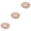 3Pcs Bread Basket Cloth Liner Cotton Linen Light Brown for Storage 6