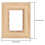 4Pcs Wood Tabletop Picture Frames Beige Creative Photo Holders 4