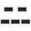 5Pcs Portable White Digital Clock for Car Dash Stick on Auto 4