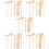 30Pcs Zen Garden Rake Tools Khaki for Desk Sand Tray Relaxation 8