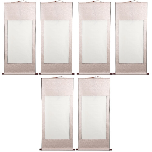 6Pcs Multi Premium Blank Hanging Scroll Paper for Calligraphy Practice 2