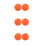 6Pcs Silicone fork Holder Ball Accessory Orange 9