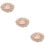 3Pcs Bread Basket Cloth Liner Cotton Linen Light Brown for Storage 9
