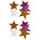 420 Pcs Five-Pointed Star Wall Stickers 5