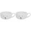 2Pcs White Ceramic Mug Cute Coffee Cup Milk Cup for Office Home Use 3