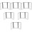 6Pcs Transparent PVC Menu Protector Binder Cover with Rounded Corners 10