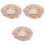 3Pcs Bread Basket Cloth Liner Cotton Linen Light Brown for Storage 4