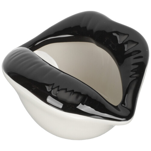 2Pcs Assorted Color Ceramic Lip Ashtrays for Tabletop and Home Storage
