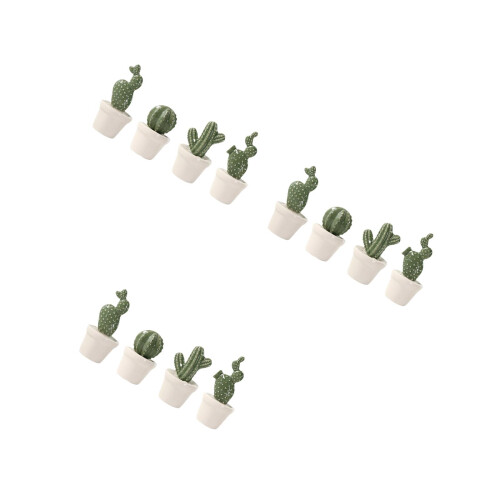 12Pcs Assorted Ceramic Bonsai Desktop Ornament Green Table Decoration 2