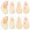 8Pcs Orange ABS Guzheng Nails Finger Picks Durable Protective Covers 1