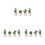 12Pcs Assorted Ceramic Bonsai Desktop Ornament Green Table Decoration 9