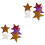 420 Pcs Five-Pointed Star Wall Stickers 3