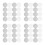 400Pcs Ps Jar Cap Liners White Foam Lid Liners for Kitchen Jar Sealing 8