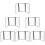 6Pcs Transparent PVC Menu Protector Binder Cover with Rounded Corners 11