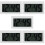 5Pcs Portable White Digital Clock for Car Dash Stick on Auto 10