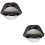 2Pcs Assorted Color Ceramic Lip Ashtrays for Tabletop and Home Storage 7