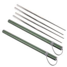 6Sets Durable Metal Chopsticks Multi-Color for Outdoor and Kitchen Use