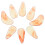 8Pcs Orange ABS Guzheng Nails Finger Picks Durable Protective Covers 10