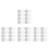 400Pcs Ps Jar Cap Liners White Foam Lid Liners for Kitchen Jar Sealing 7