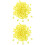 200Pcs Yellow Plastic Cord Locks Multi-Use Drawstring Rope Stoppers 7
