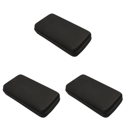 3Pcs Compression-Resistant Black Microphone Carrying Bags for Storage 1