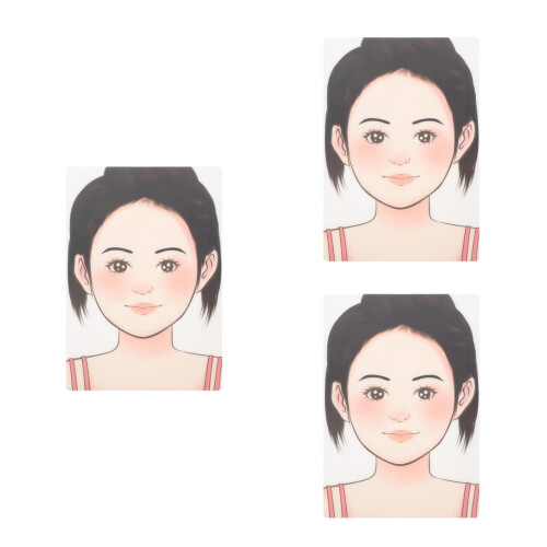 3Pcs Portable Multi Color Face Paint Practice Boards Washable for Home 2