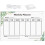 3Sets Home Use White Acrylic Memo Boards with Hanging Lanyard 1