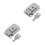 2Pcs Compact Silver Toggle Latch Hasp Durable Metal Lock for Suitcases 4