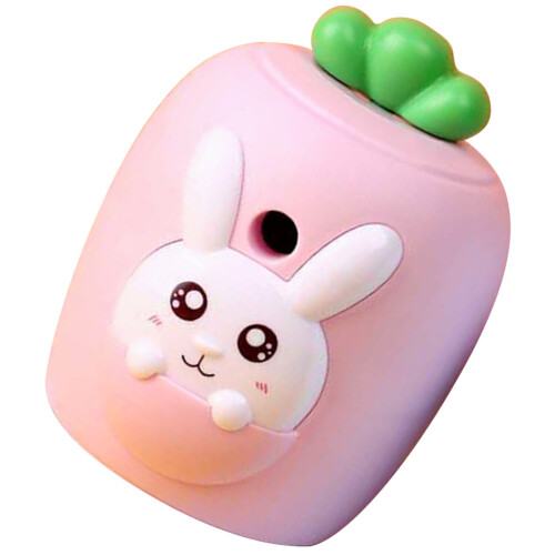 4Pcs Sturdy Pink Handheld Pencil Sharpeners Colorful Multi-Functional