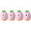 4Pcs Sturdy Pink Handheld Pencil Sharpeners Colorful Multi-Functional 4