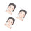 3Pcs Portable Multi Color Face Paint Practice Boards Washable for Home 8