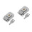 2Pcs Compact Silver Toggle Latch Hasp Durable Metal Lock for Suitcases 8