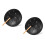 2Pièces Tambour Percussion Noir Bois Acier 6 Notes Facile À 5