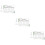 3Sets Home Use White Acrylic Memo Boards with Hanging Lanyard 11