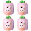 4Pcs Sturdy Pink Handheld Pencil Sharpeners Colorful Multi-Functional 5