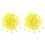 200Pcs Yellow Plastic Cord Locks Multi-Use Drawstring Rope Stoppers 4