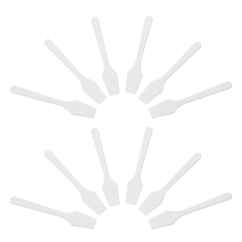 200Pcs White Plastic Face Mask Spatulas Mini for Creams and Makeup Use 1