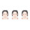 3Pcs Portable Multi Color Face Paint Practice Boards Washable for Home 7