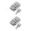 2Pcs Compact Silver Toggle Latch Hasp Durable Metal Lock for Suitcases 5