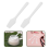 200Pcs White Plastic Face Mask Spatulas Mini for Creams and Makeup Use 9