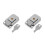 2Pcs Compact Silver Toggle Latch Hasp Durable Metal Lock for Suitcases 7