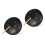 2Pièces Tambour Percussion Noir Bois Acier 6 Notes Facile À 6