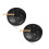 2Pièces Tambour Percussion Noir Bois Acier 6 Notes Facile À 3