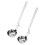 3Sets Stainless Steel Soup Spoons Set with Strainer Long Handle Silver 2