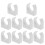 30Pcs White Plastic Motor Holder Versatile Model Parts Mount Bracket 3