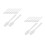 200Pcs White Plastic Face Mask Spatulas Mini for Creams and Makeup Use 3